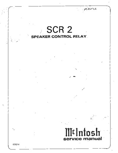McIntosh SCR-2