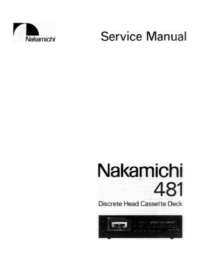 Nakamichi 481