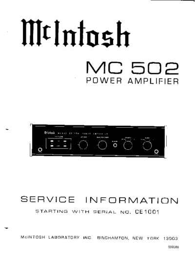 McIntosh MC-502