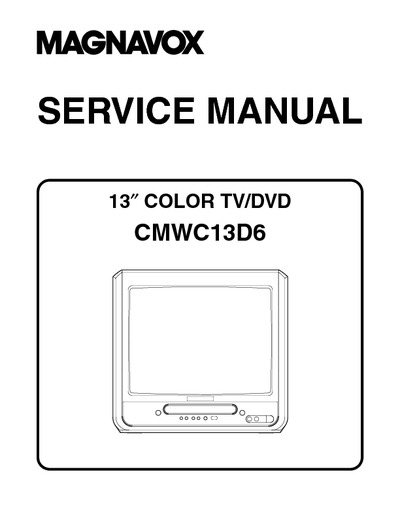 Magnavox CMWC13D6 CTV-DVD