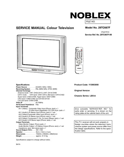 NOBLEX 29TC667F