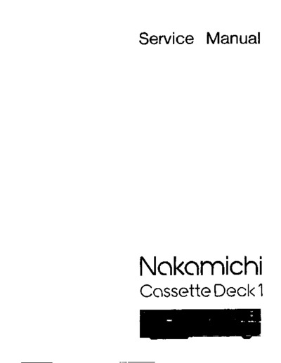 Nakamichi Cassette Deck