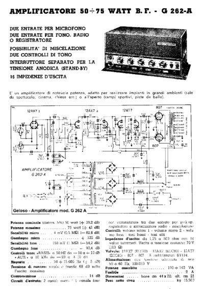Geloso G262A Amplifier