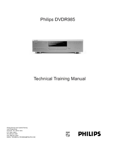 Philips DVDR985