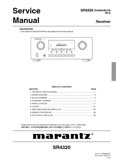 Marantz SR4320 N1B