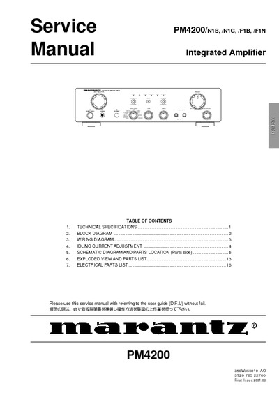 Marantz PM4200 Integrated Amplifier