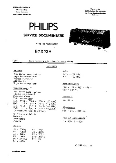 Philips B7X73A