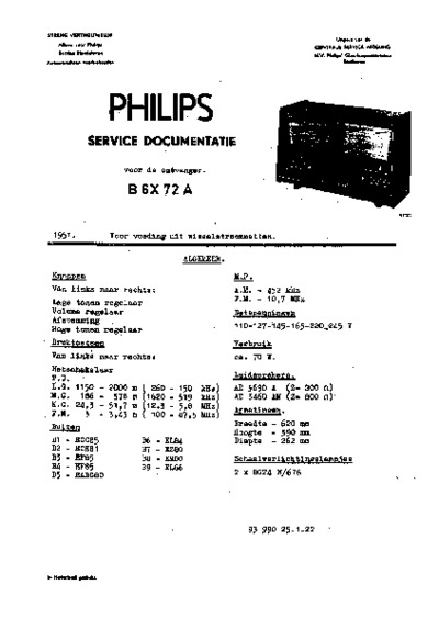 Philips B6X72A