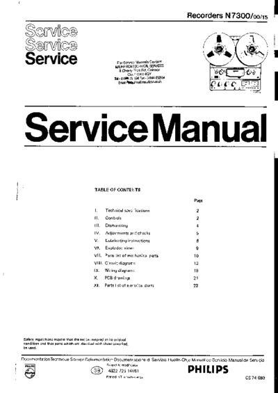 Philips N7300 Service Manual