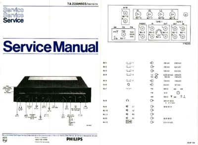 Philips 22AH603 Service Manual