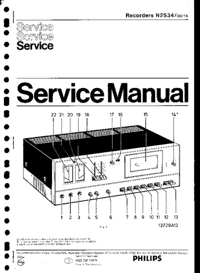 Philips N2534 Service Manual