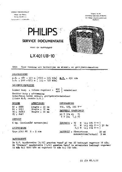 Philips LX401UB