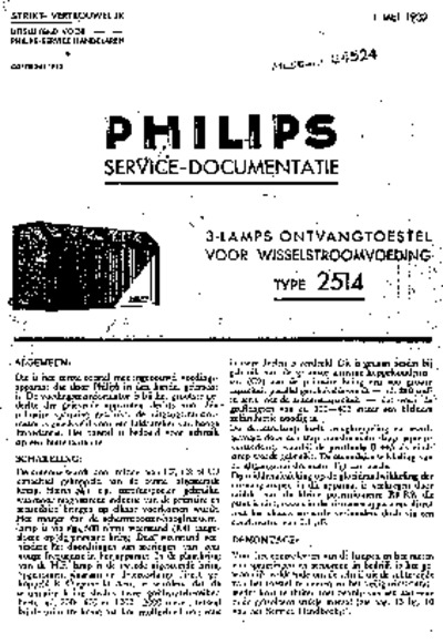 Philips 2514 Service Manual