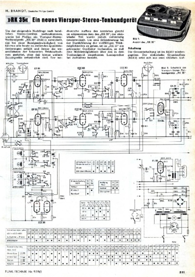 Philips RK35 Schematic