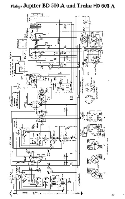 Philips FD-603A Schematic
