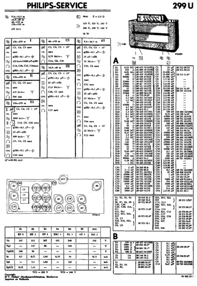 Philips 299U Schematic