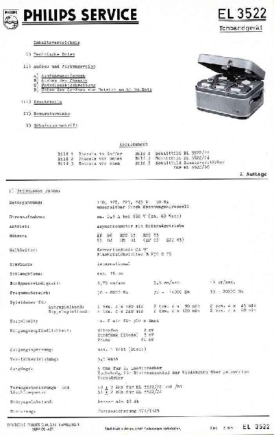 Philips EL3522 Service Manual