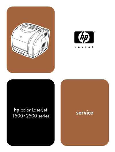 Hp Color Laserjet 1500-2500 Service Manual