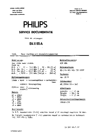 Philips B4X65A