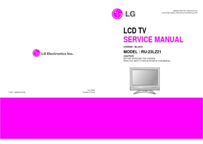 LG RU-23LZ21 Chassis ML027C