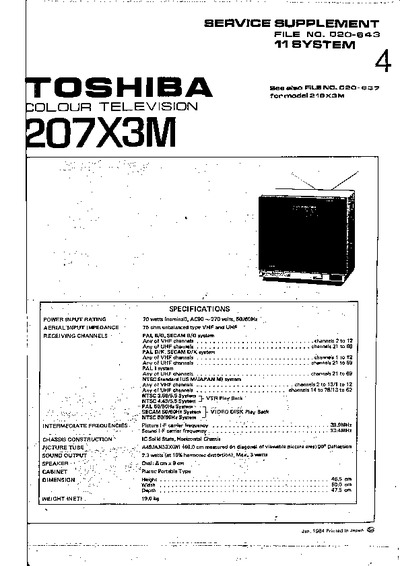 Toshiba 207X3M