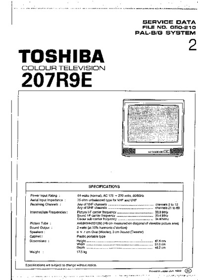 Toshiba 207R9E