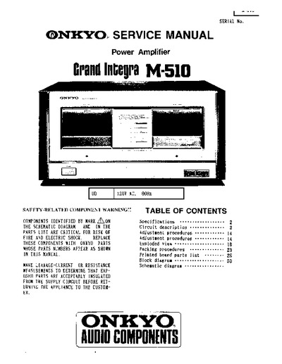 Onkyo Grand Integra M-510