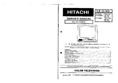 Hitachi C1479, C1476MNR, C1476MN Chassis V2