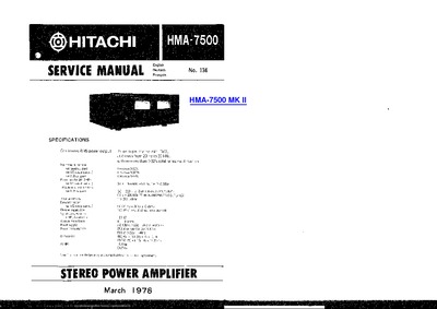 Hitachi Audio HMA-7500