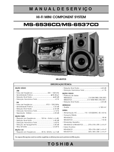 Toshiba  MS6536 MS6537