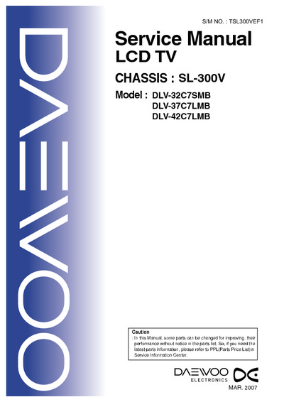 Daewoo Chassis SL300V(CASTEL)