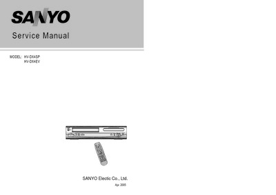 Sanyo HVDX4 VCR Combo