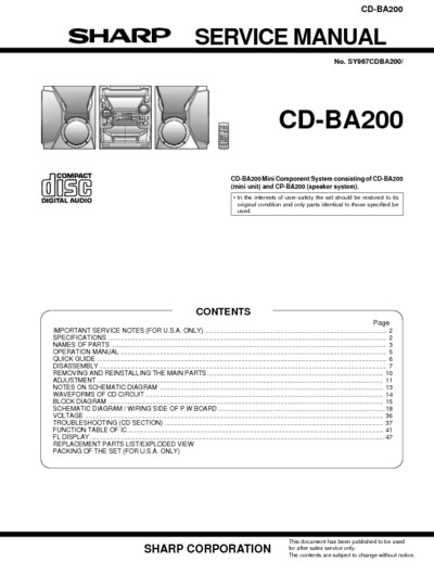 Sharp CDB-A200 HiFi system