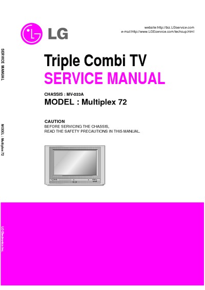 LG Multiplex Triple Combi TV Chassis MV033A