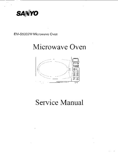 Sanyo microwave EM-S5002WSM