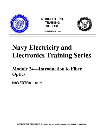 Module 24 - Introduction to Fiber Optics