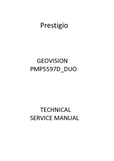 Prestigio Geovision PMP5597d Duo Service Manual