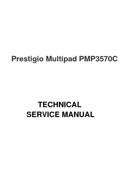 Prestigio Multipad PMP3570c Service Manual
