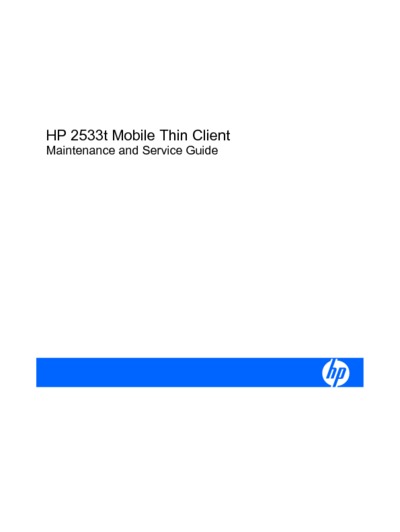 HP 2533T MOBILE THIN CLIENT
