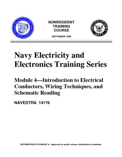 Module 4 - Introduction to Electrical Conductors,Wiring Techniques,and Schematic Reading
