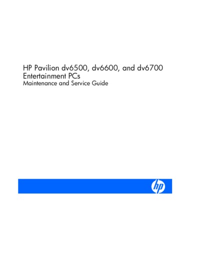 HP PAVILION DV6500 6600 6700