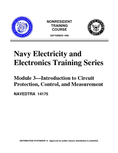 Module 3 - Introduction to Circuit Protection,Control,and Measurement