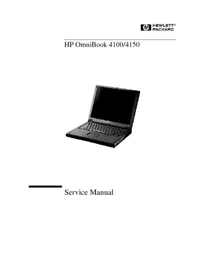 HP Omnibook 4100, 4150 Service Manual