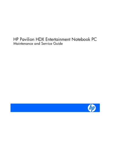 HP PAVILION HDX