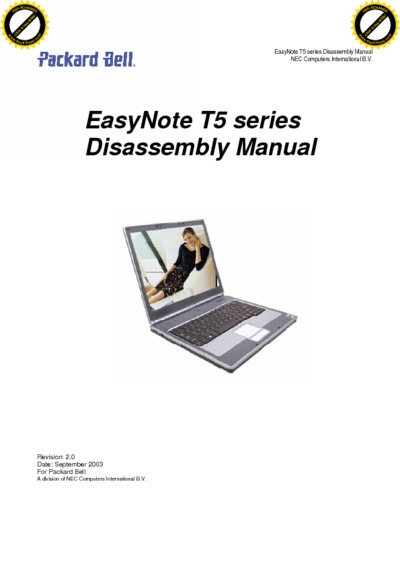 Packard Bell EASYNOTE T5 Notebook