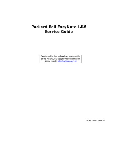 Packard Bell EASYNOTE LJ65 Notebook