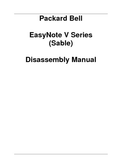 Packard Bell EASYNOTE V Notebook
