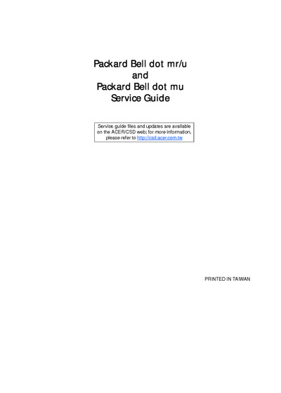 Packard Bell DOT MR-U MR Notebook