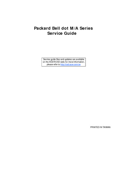 Packard Bell DOT M A Notebook