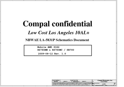 Compal LA-5831P R1.0 Schematics